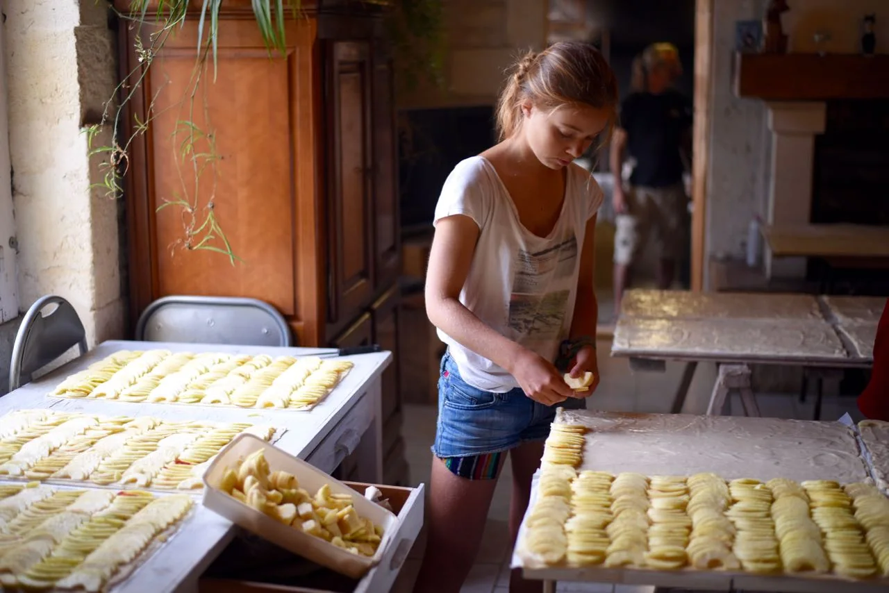Apple Tarts, wwoofing in France