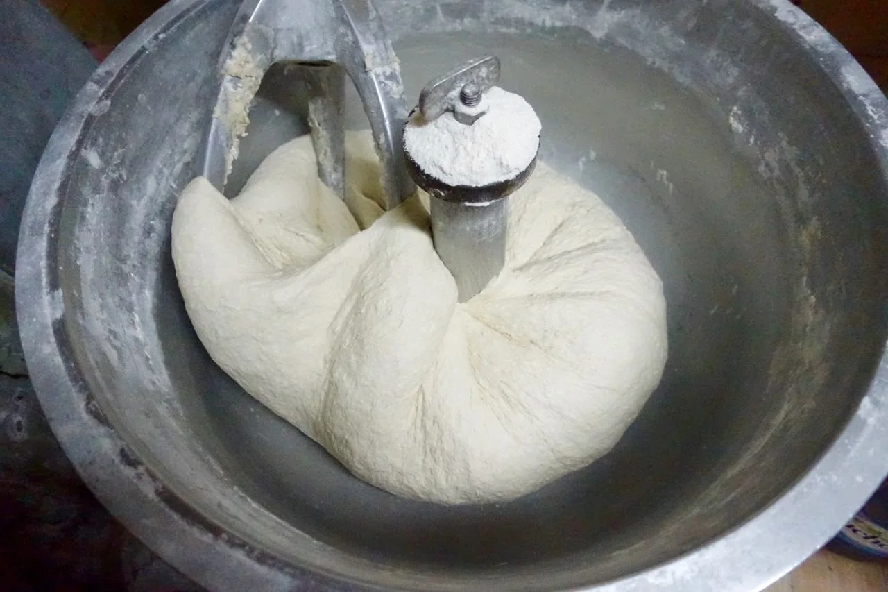 baking bread, wwoofing in France