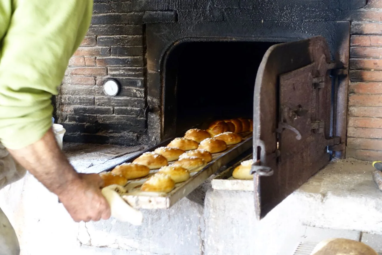 baking brioche, wwoofing in France