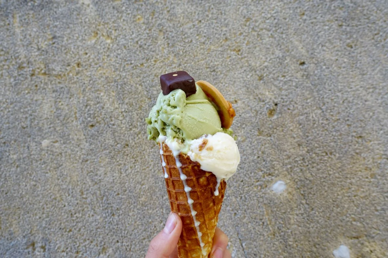 ice cream, wwoofing in France