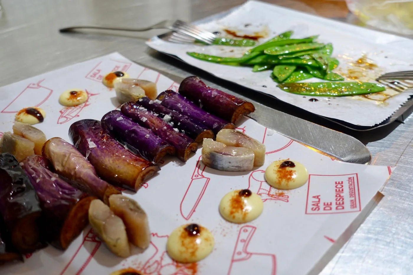 Eggplant and Sardines, Sala de Despiece, Madrid