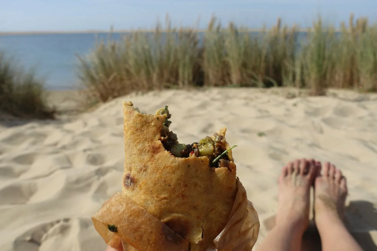 gluten-free vegan corn wrap