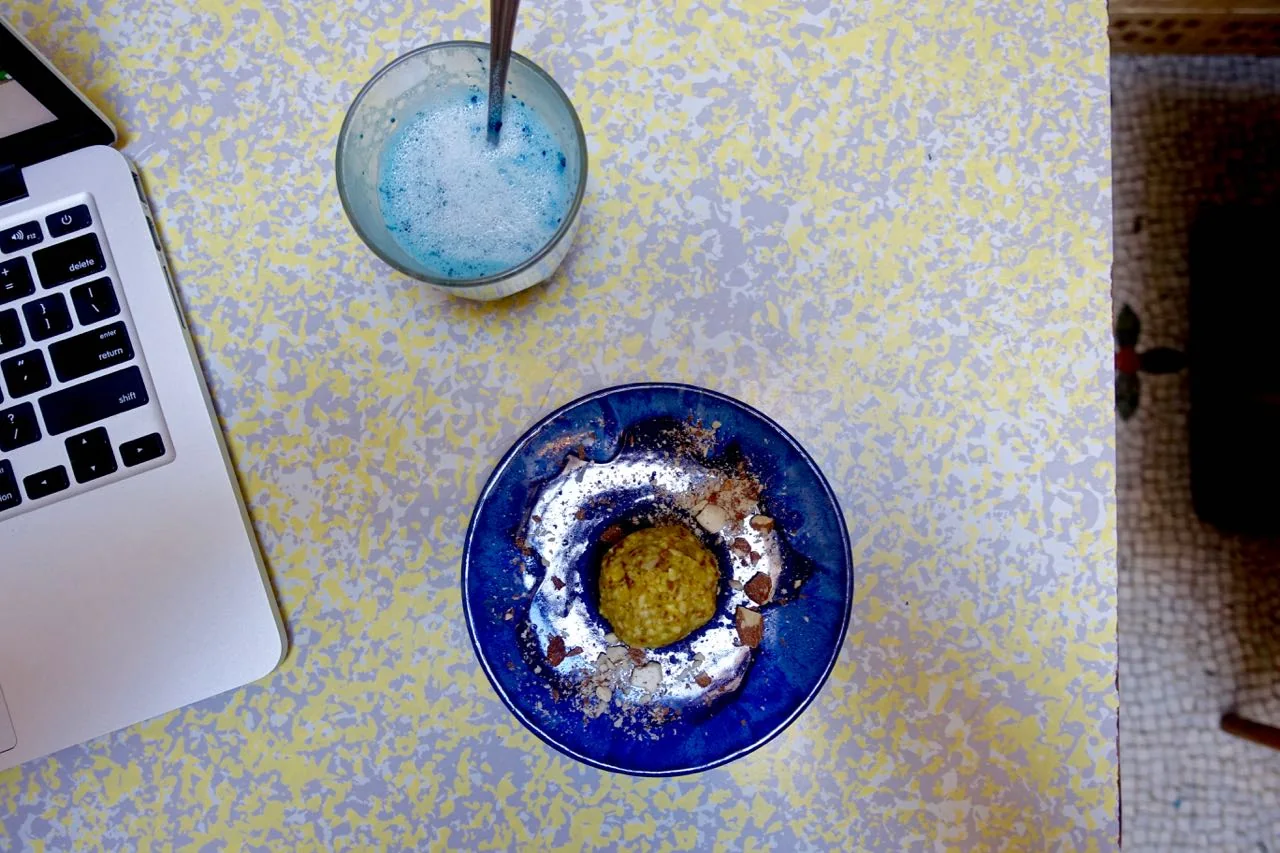spirulina latte and immunity ball