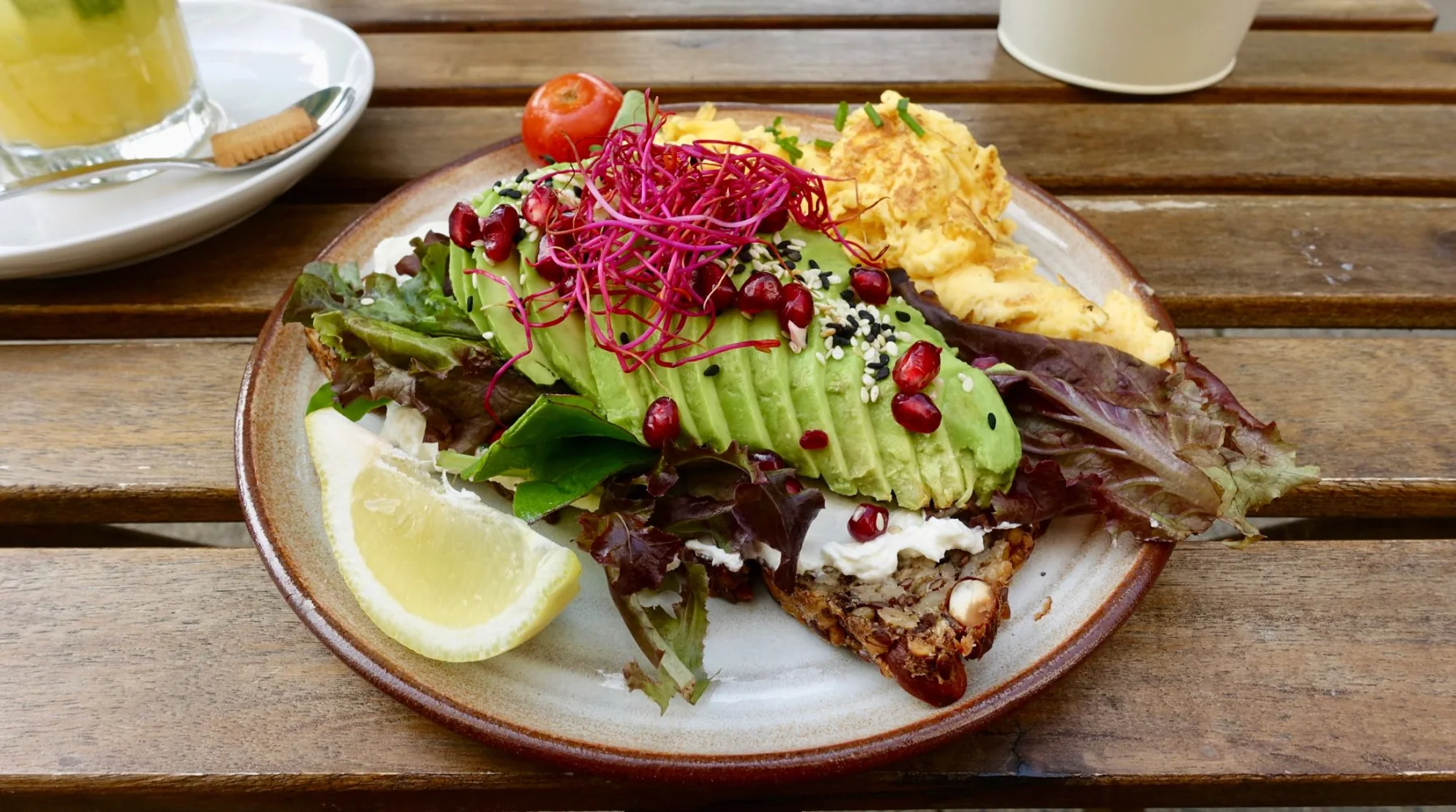 Moki's Goodies avocado toast, gluten free bread