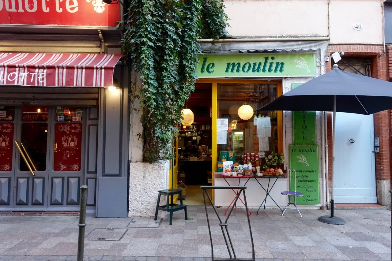 Le Moulin, little organic shop Toulouse