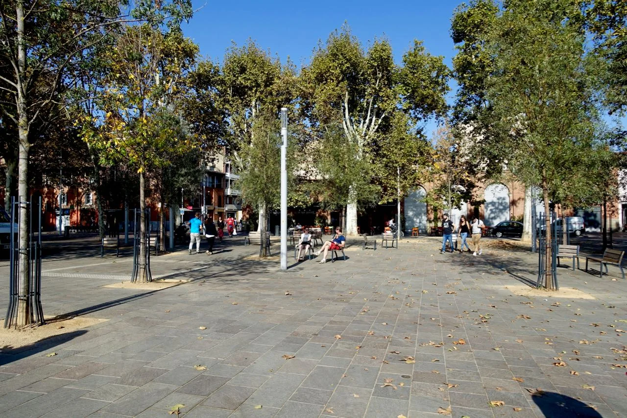 Visiting Toulouse, plaza