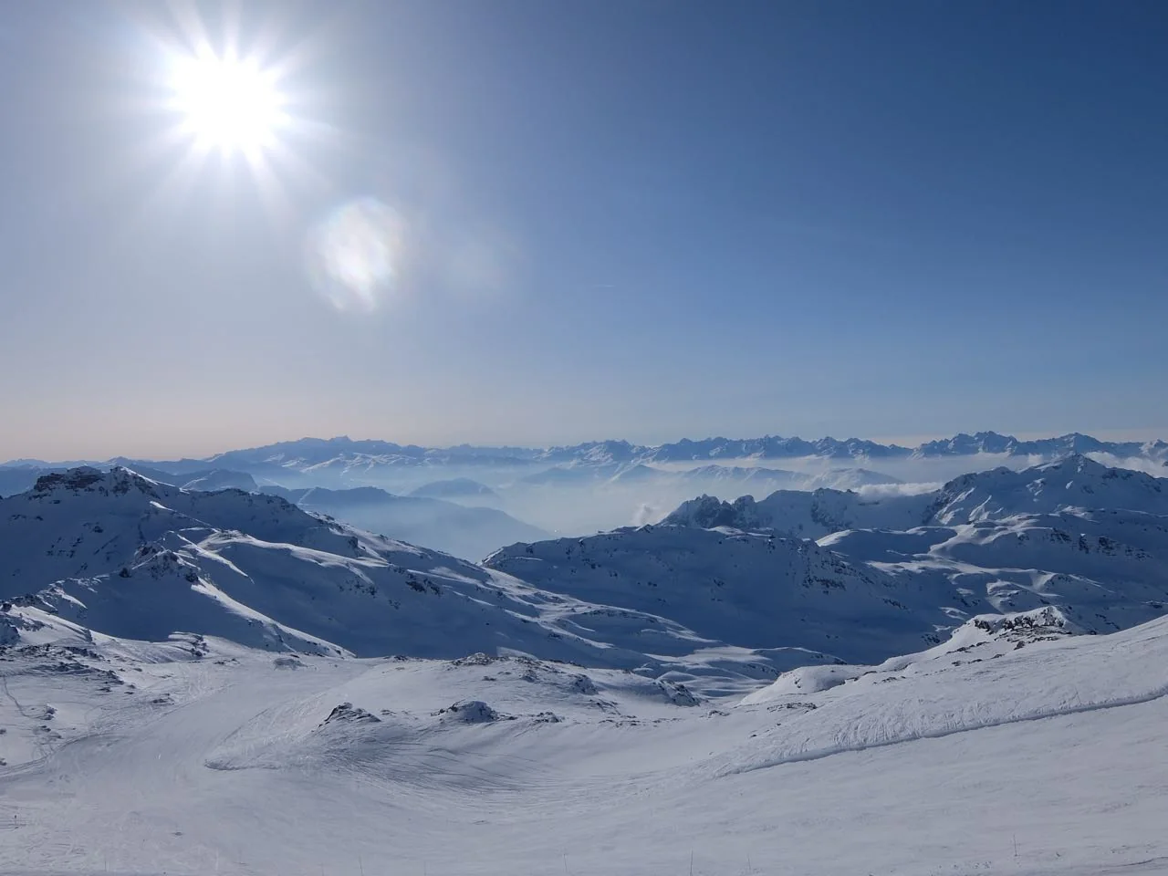 Mountain views in Les 3 Vallées