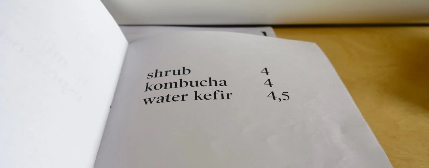 Shrub, Kombucha, Water Kefir at Hola Coffee, Madrid