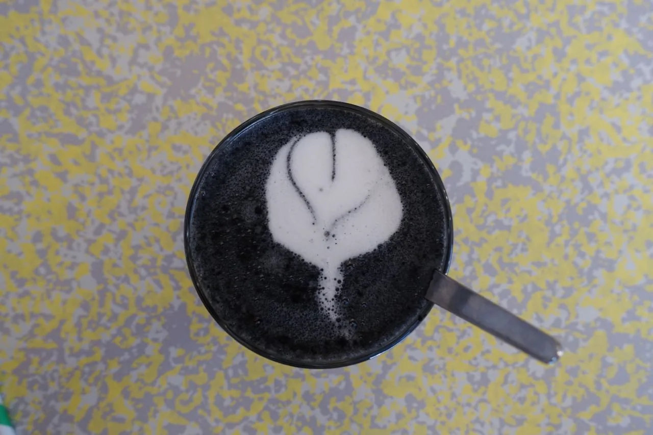 Black Magic Latte at Banana Café