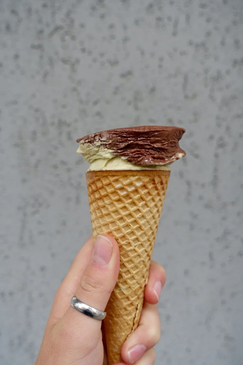 Testing the consistency of ice cream in Berlin