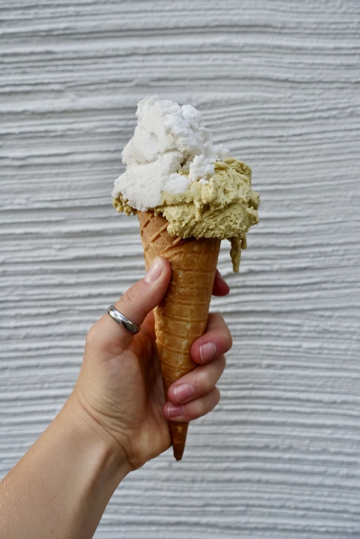 Pistachio and Coconut Ice Cream